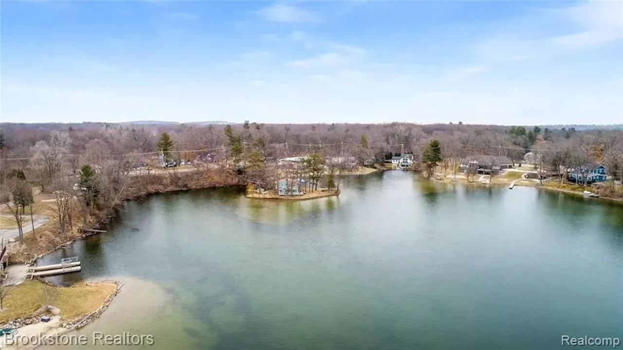 Image: This $460k island house in Leonard has a bridge and Brady Bunch-style kitchen