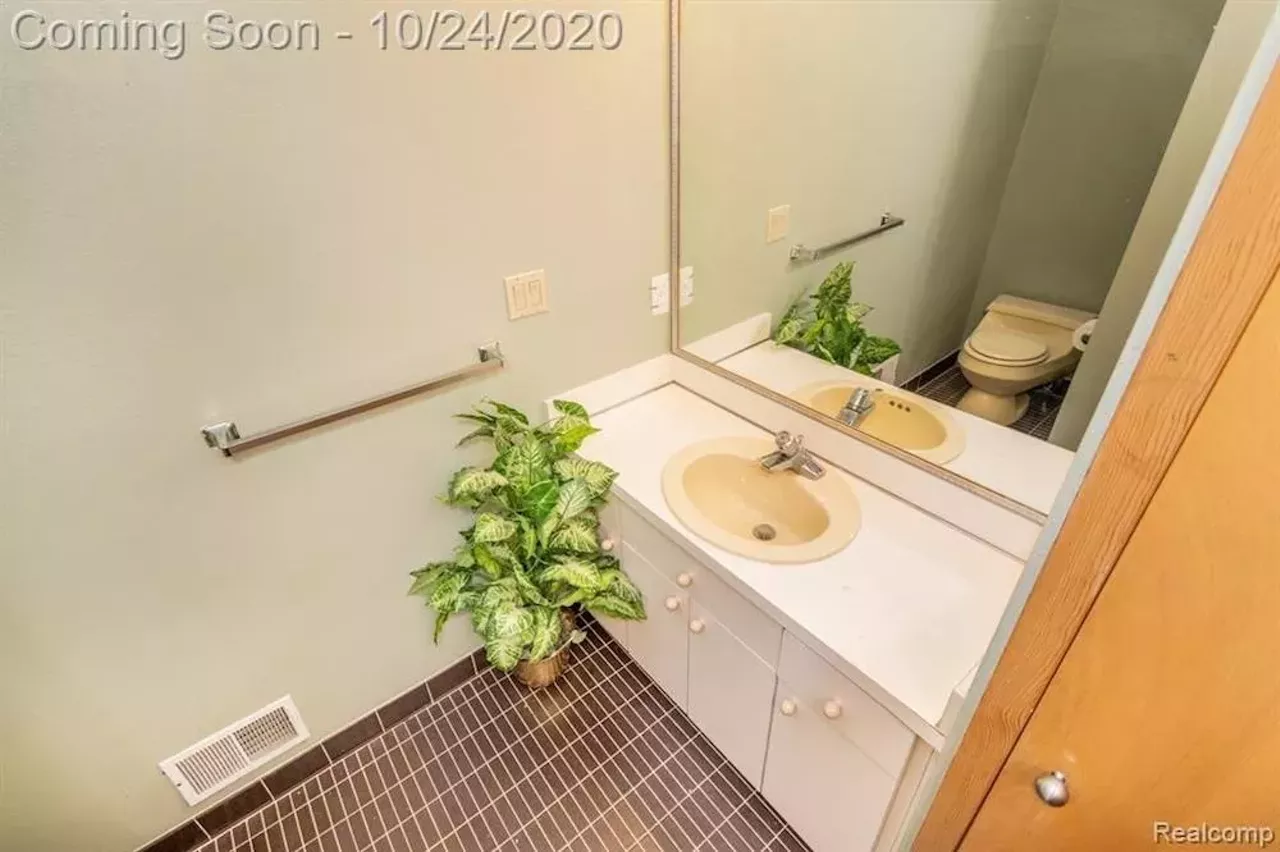 Image: This $550k metro Detroit home designed by the Palace architects has an indoor koi pond