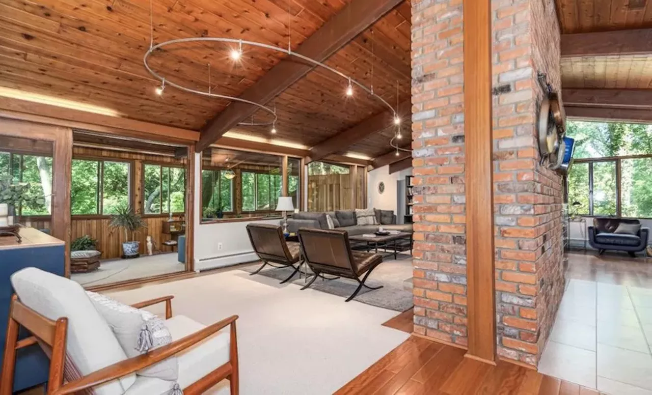 Image: This $585k zen AF Ann Arbor home has a pergola and koi pond