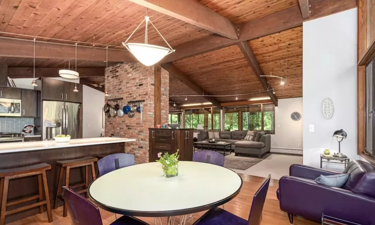 Image: This $585k zen AF Ann Arbor home has a pergola and koi pond