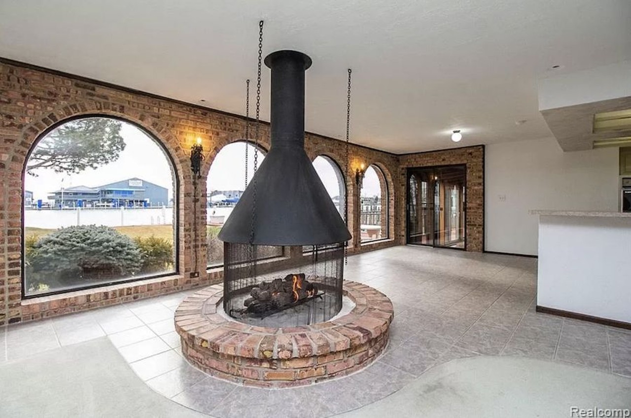 This $839k retro riverfront home in Harrison Township has an indoor jacuzzi