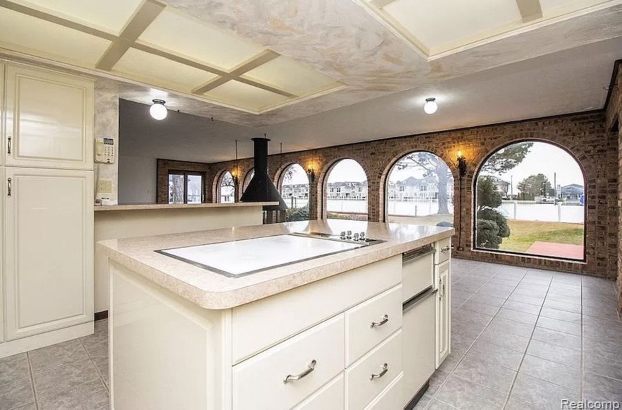 This $839k retro riverfront home in Harrison Township has an indoor jacuzzi