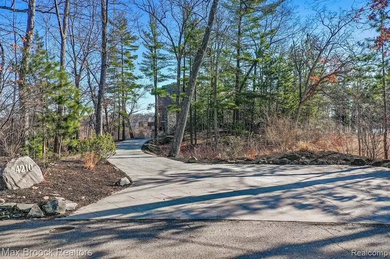 Image: This custom 'organic contemporary' home on Michigan's Blain Island has strong Y2K energy