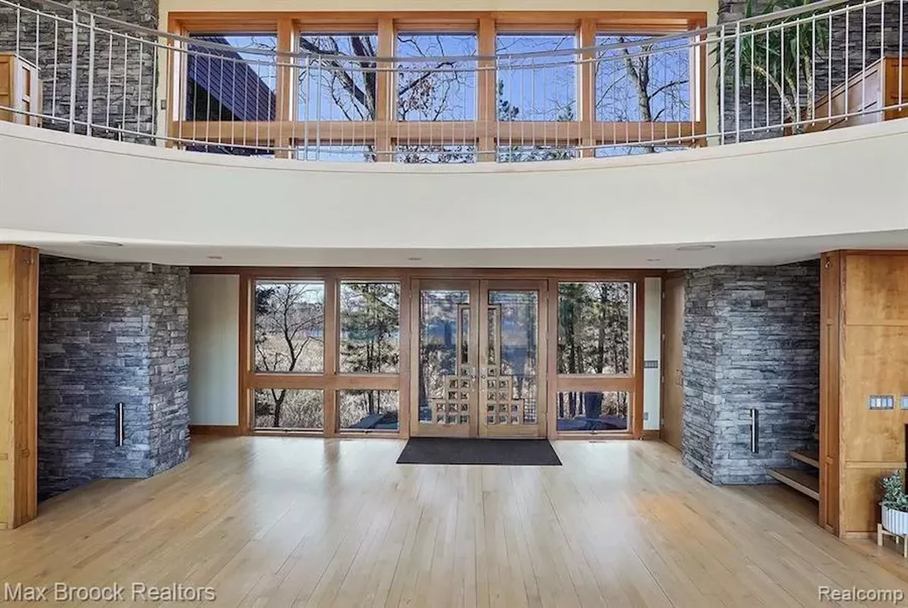 Image: This custom 'organic contemporary' home on Michigan's Blain Island has strong Y2K energy