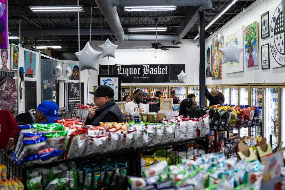 Liquor Basket features a Black-owned liquor store, art gallery, and vegan eatery.