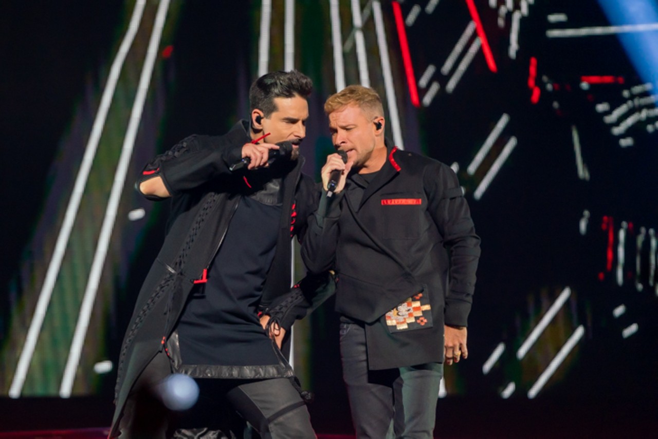 This is what the Backstreet Boys looked like at Little Caesars Arena