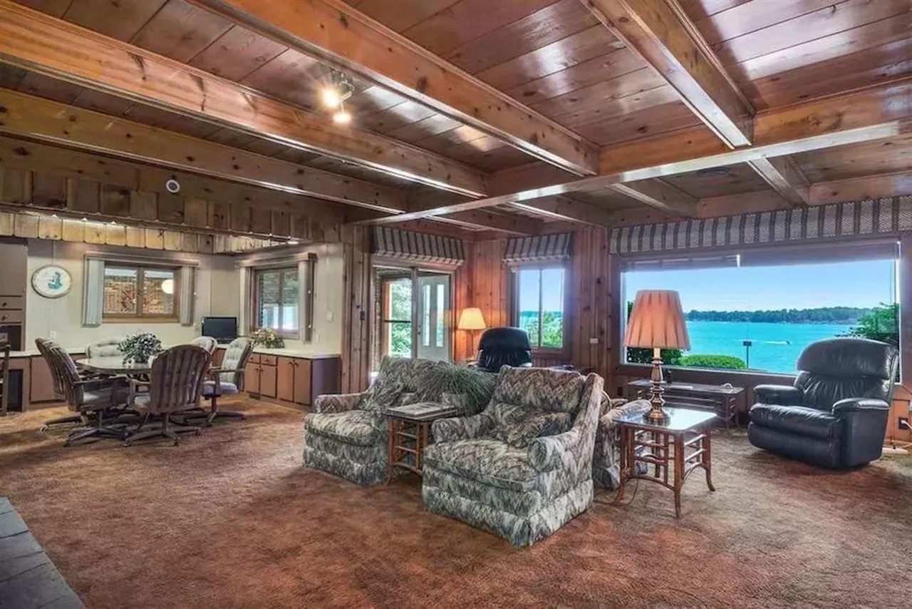 Image: This retro $2.59 million estate has a tunnel leading to Devils Lake
