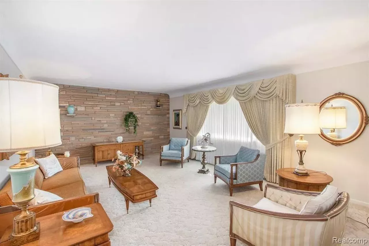 Image: This unassuming $255k St. Clair Shores ranch has a retro basement bar