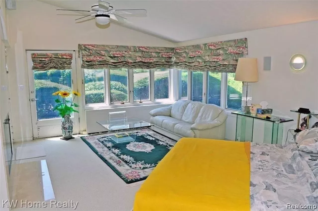 Image: This Wallace Frost-designed home in Bloomfield Hills has Playboy Mansion doors