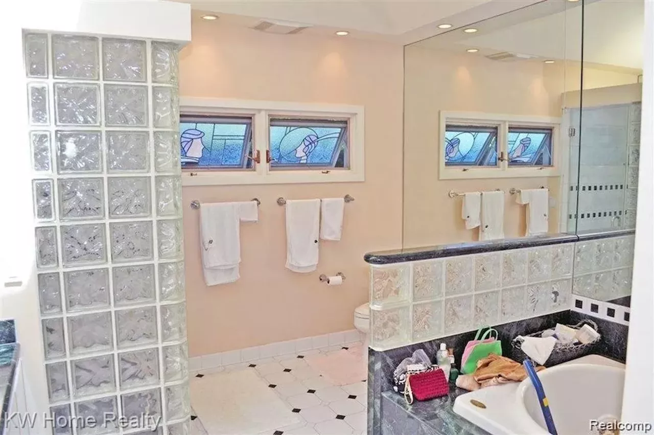 Image: This Wallace Frost-designed home in Bloomfield Hills has Playboy Mansion doors