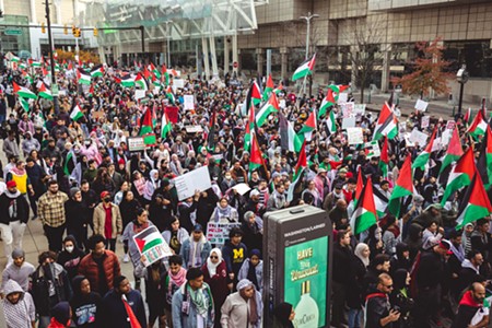 Thousands march in Detroit demanding ceasefire in Gaza [PHOTOS]