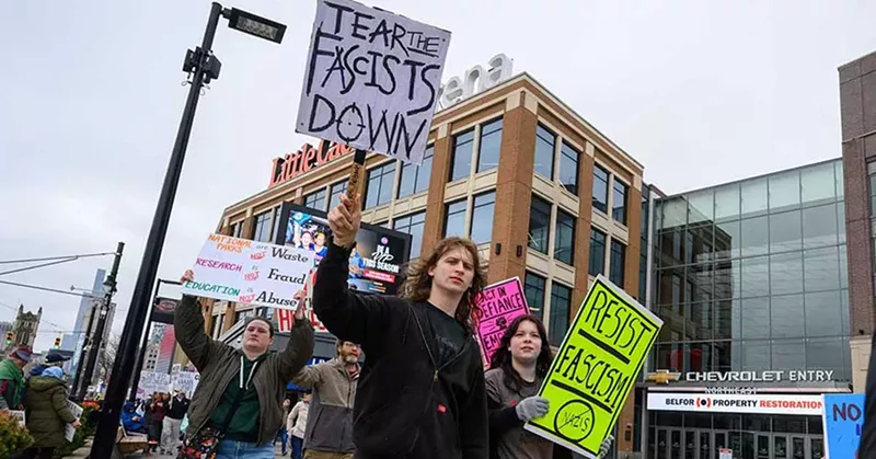Image: Thousands protest Trump in Detroit as part of nationwide ‘Hands Off!’ rallies [PHOTOS]