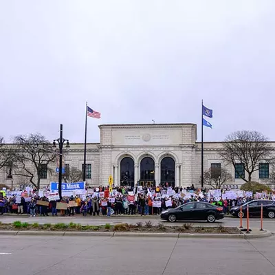 Image: Thousands protest Trump in Detroit as part of nationwide ‘Hands Off!’ rallies [PHOTOS]