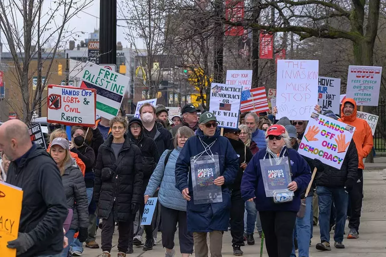 Image: Thousands protest Trump in Detroit as part of nationwide ‘Hands Off!’ rallies [PHOTOS]