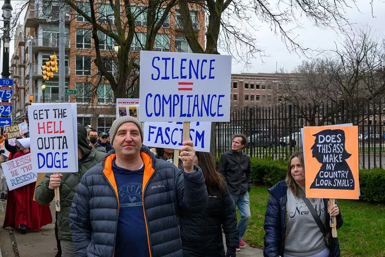 Image: Thousands protest Trump in Detroit as part of nationwide ‘Hands Off!’ rallies [PHOTOS]