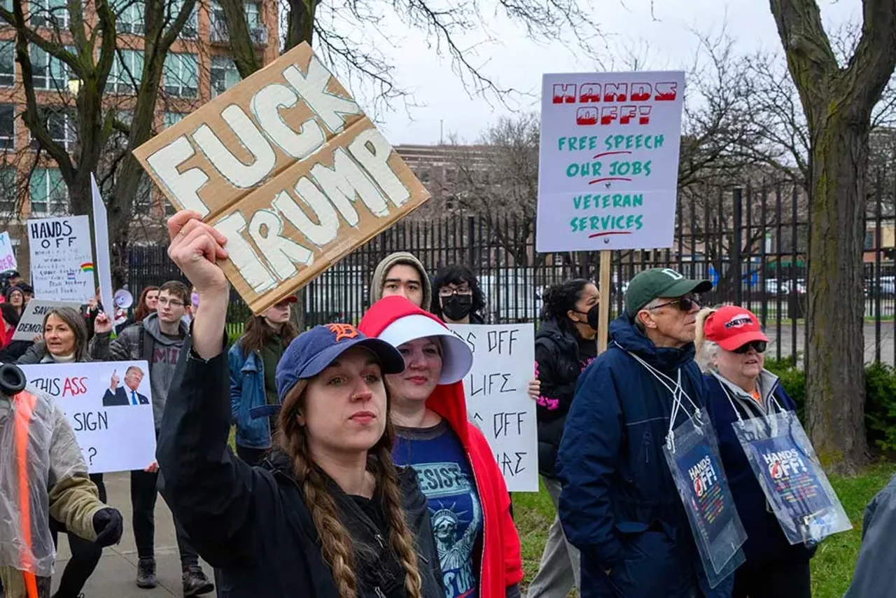 Image: Thousands protest Trump in Detroit as part of nationwide ‘Hands Off!’ rallies [PHOTOS]
