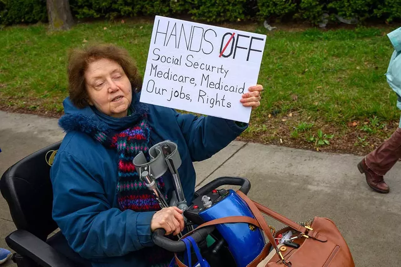 Image: Thousands protest Trump in Detroit as part of nationwide ‘Hands Off!’ rallies [PHOTOS]