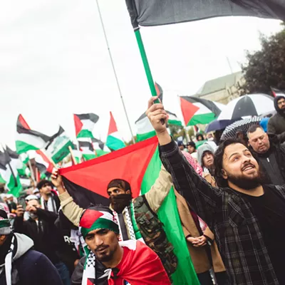 Image: Thousands show solidarity with Palestine at Dearborn rally