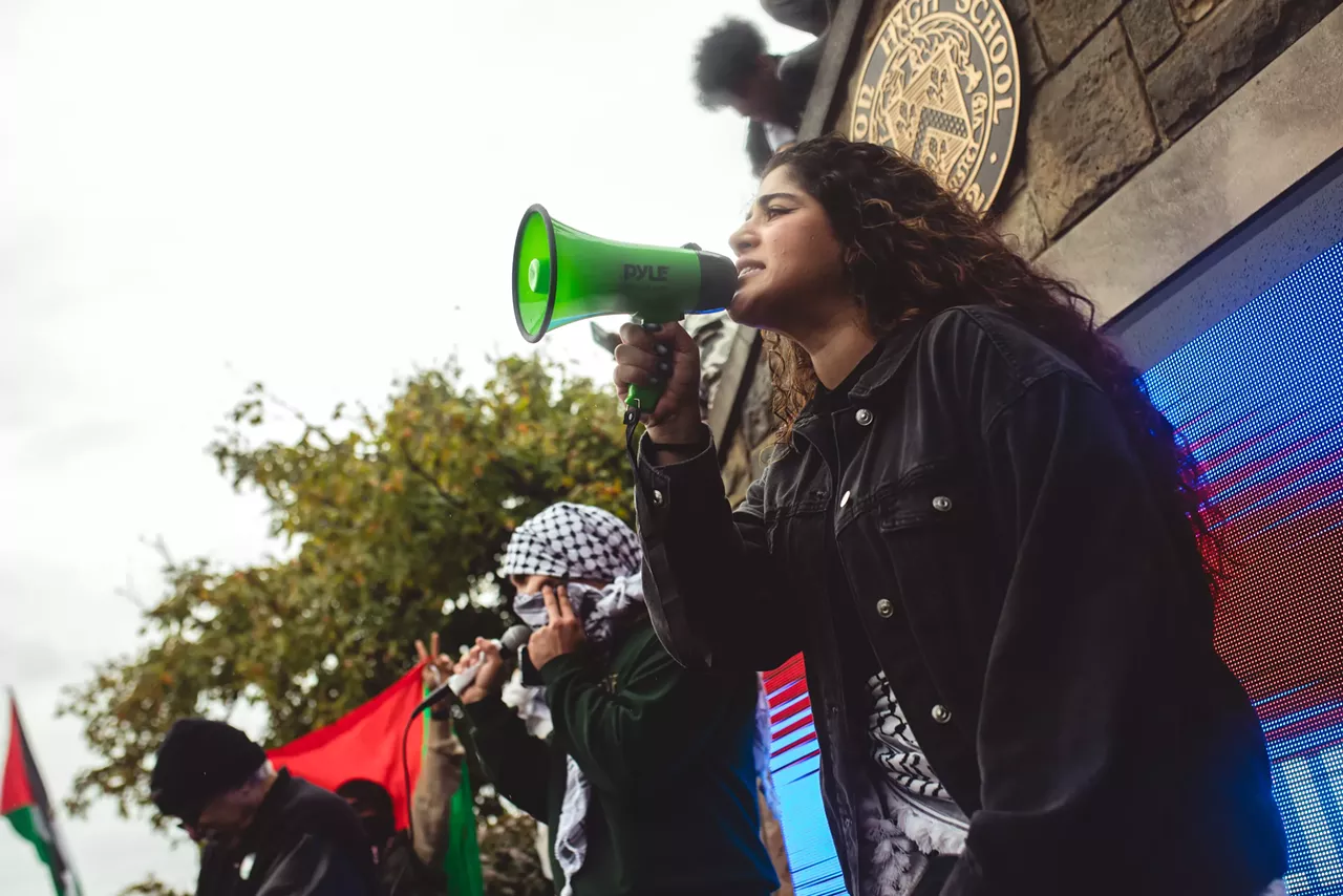 Image: Thousands show solidarity with Palestine at Dearborn rally