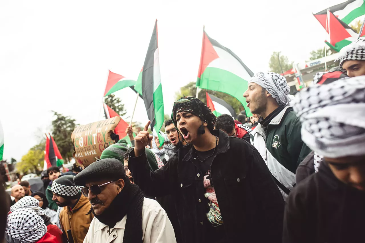 Image: Thousands show solidarity with Palestine at Dearborn rally