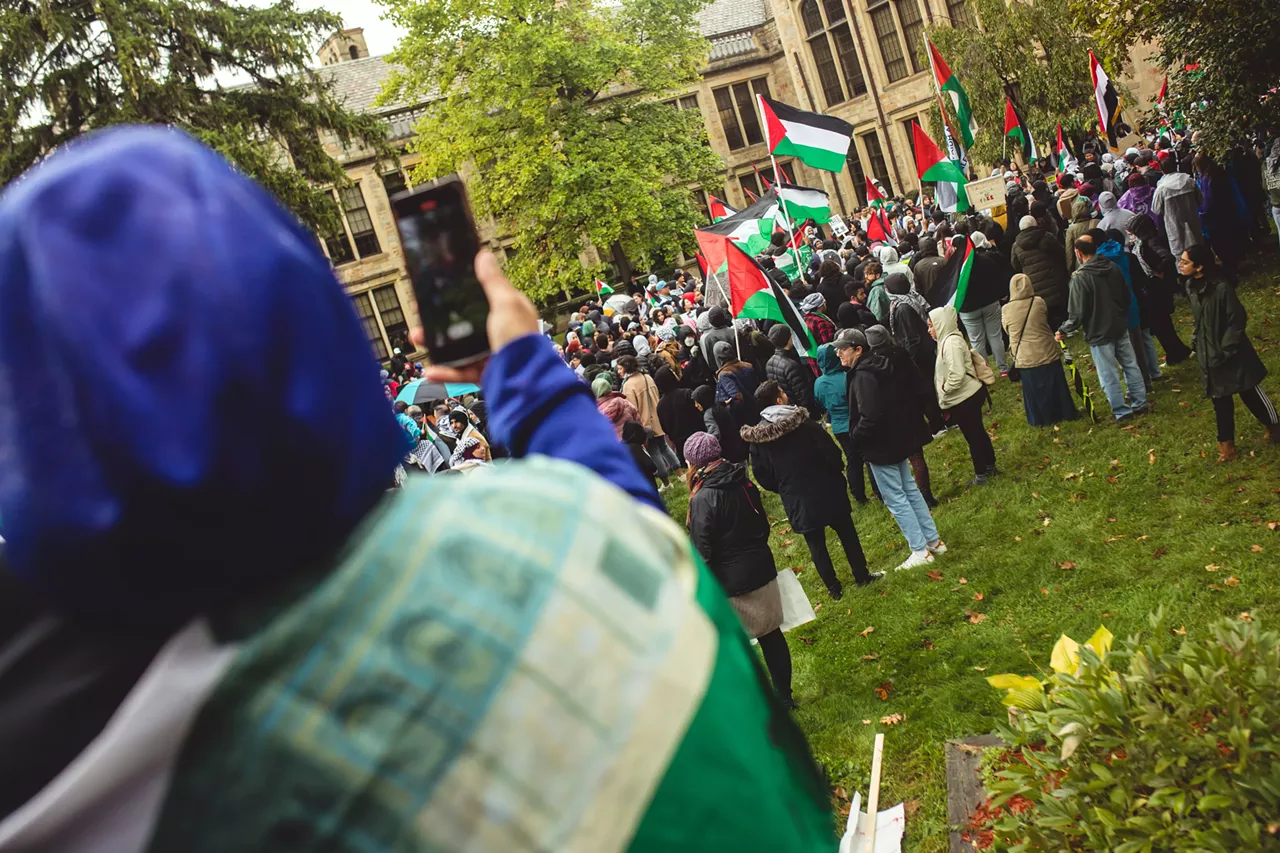 Image: Thousands show solidarity with Palestine at Dearborn rally