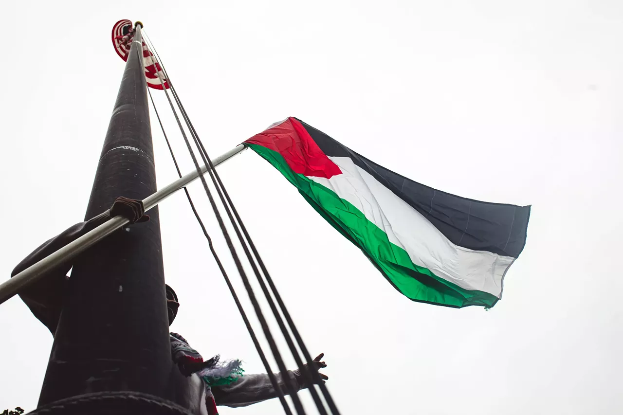 Image: Thousands show solidarity with Palestine at Dearborn rally