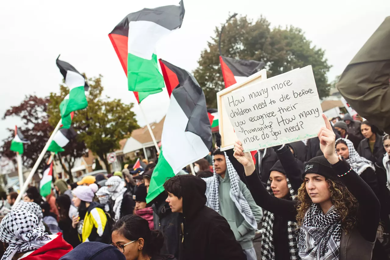 Image: Thousands show solidarity with Palestine at Dearborn rally