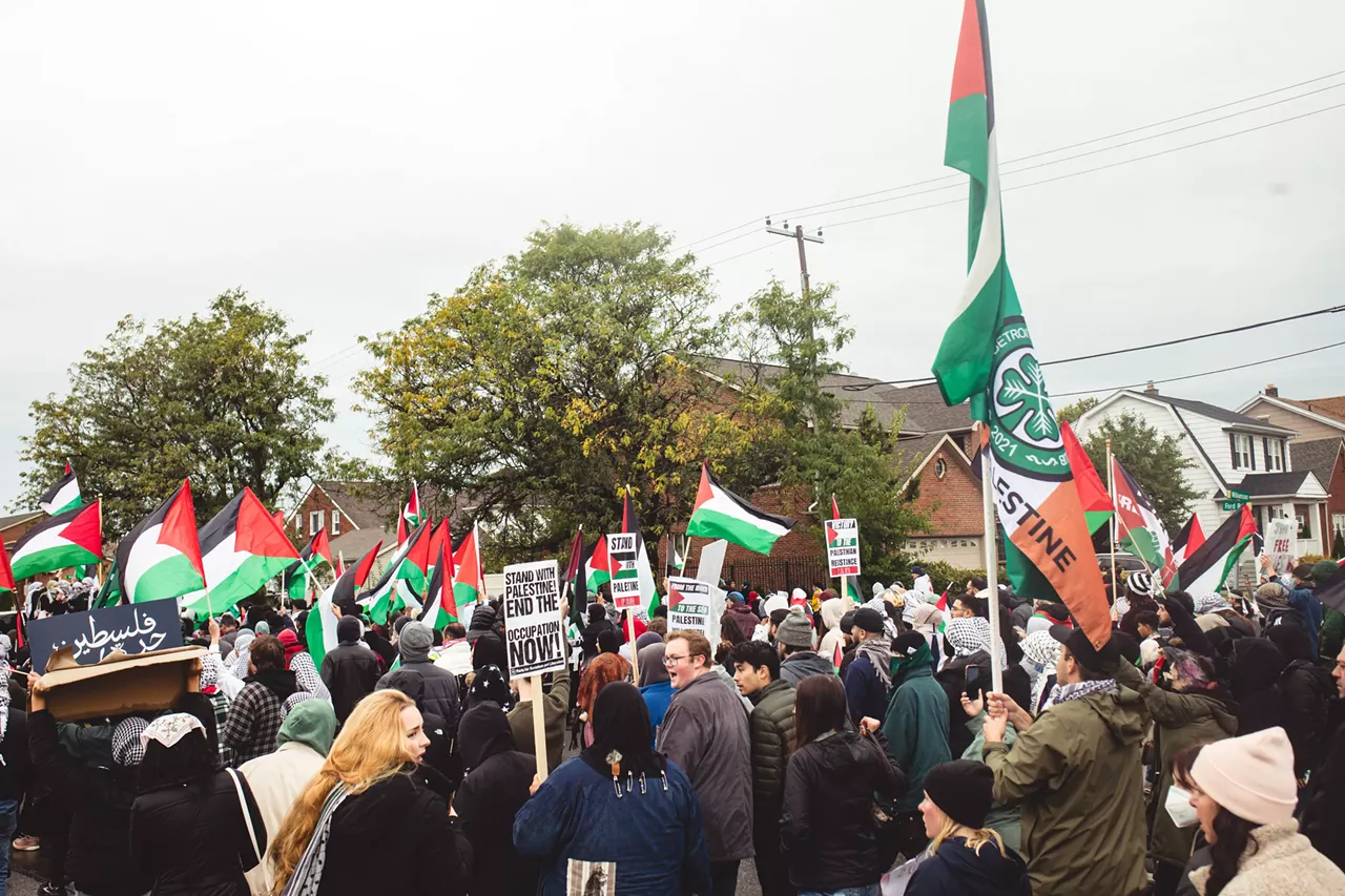Image: Thousands show solidarity with Palestine at Dearborn rally