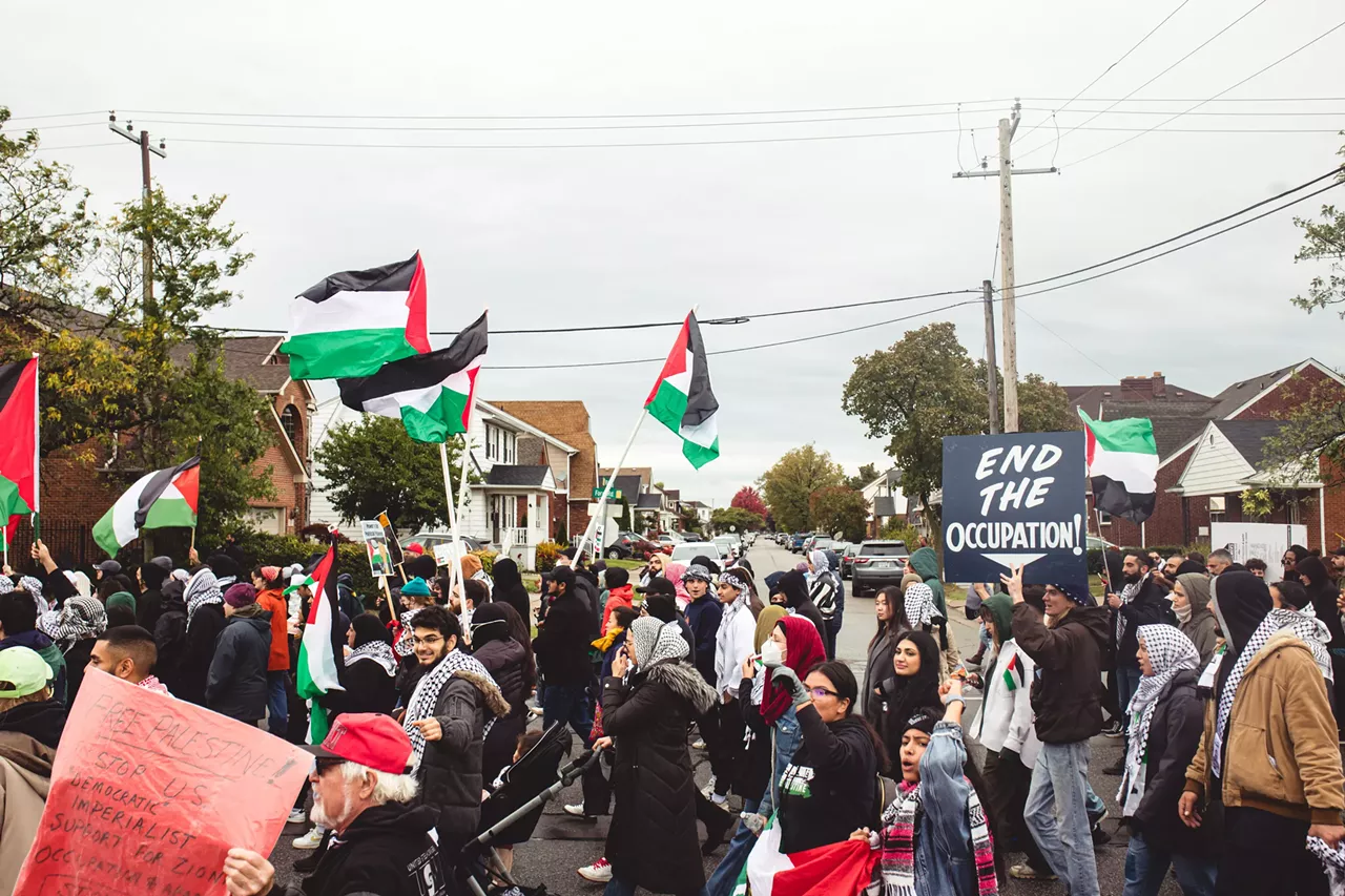 Image: Thousands show solidarity with Palestine at Dearborn rally