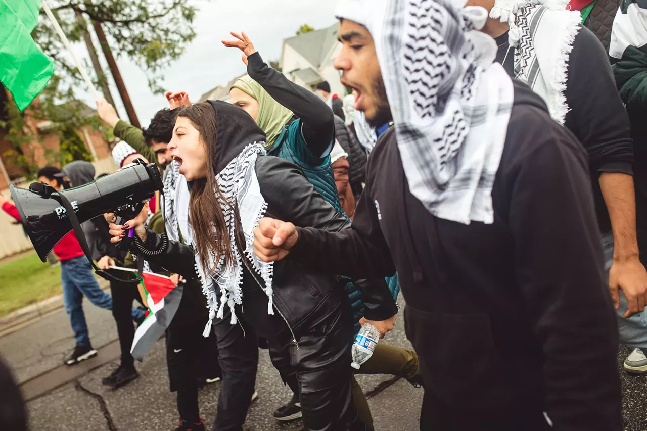 Image: Thousands show solidarity with Palestine at Dearborn rally