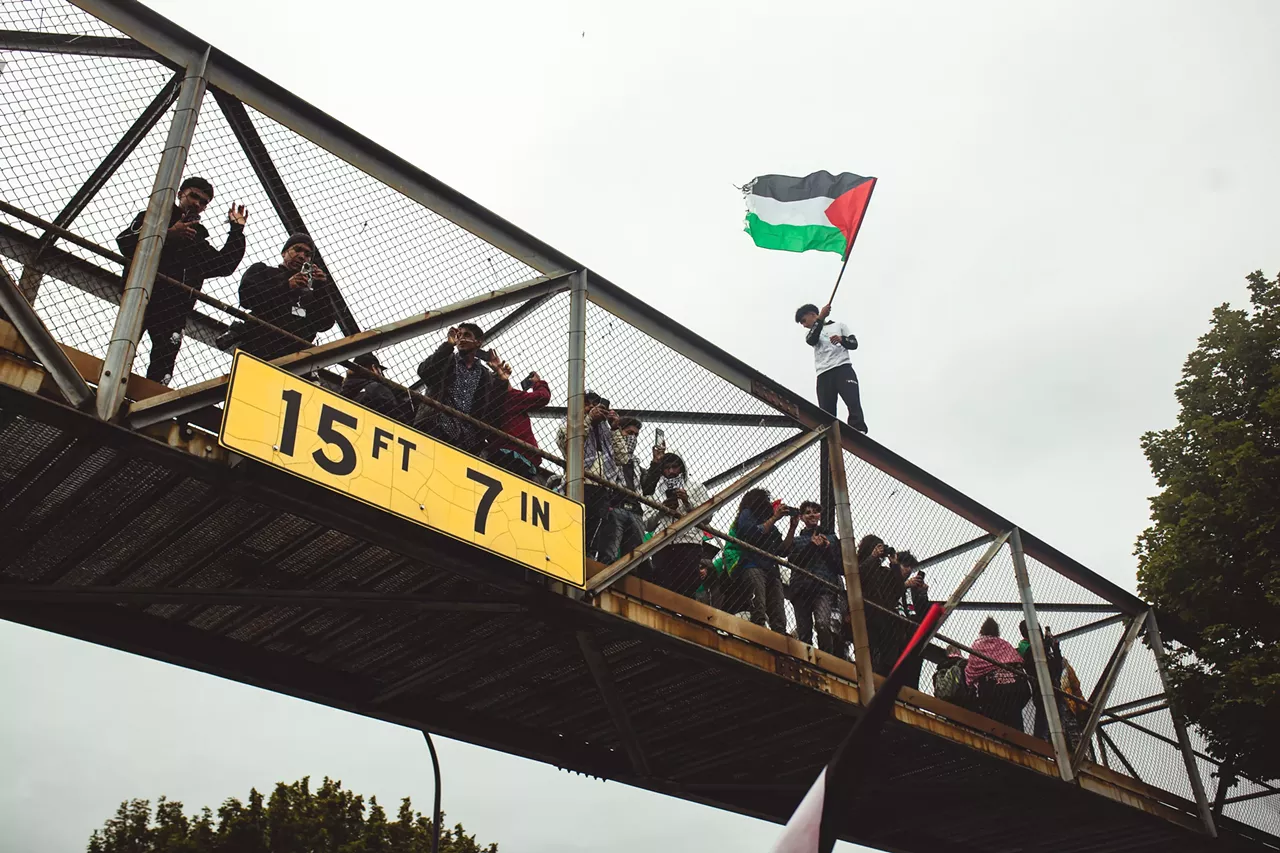 Image: Thousands show solidarity with Palestine at Dearborn rally