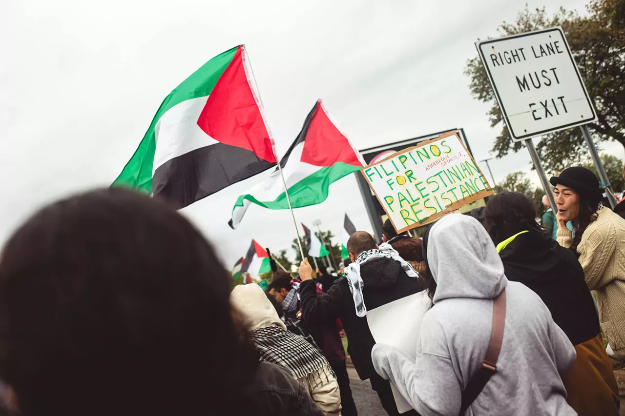 Image: Thousands show solidarity with Palestine at Dearborn rally