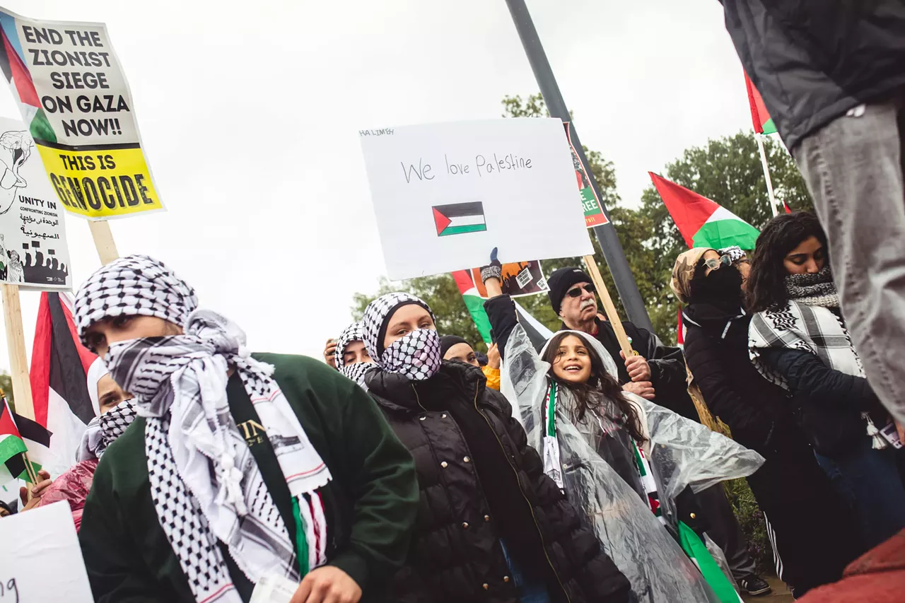 Image: Thousands show solidarity with Palestine at Dearborn rally