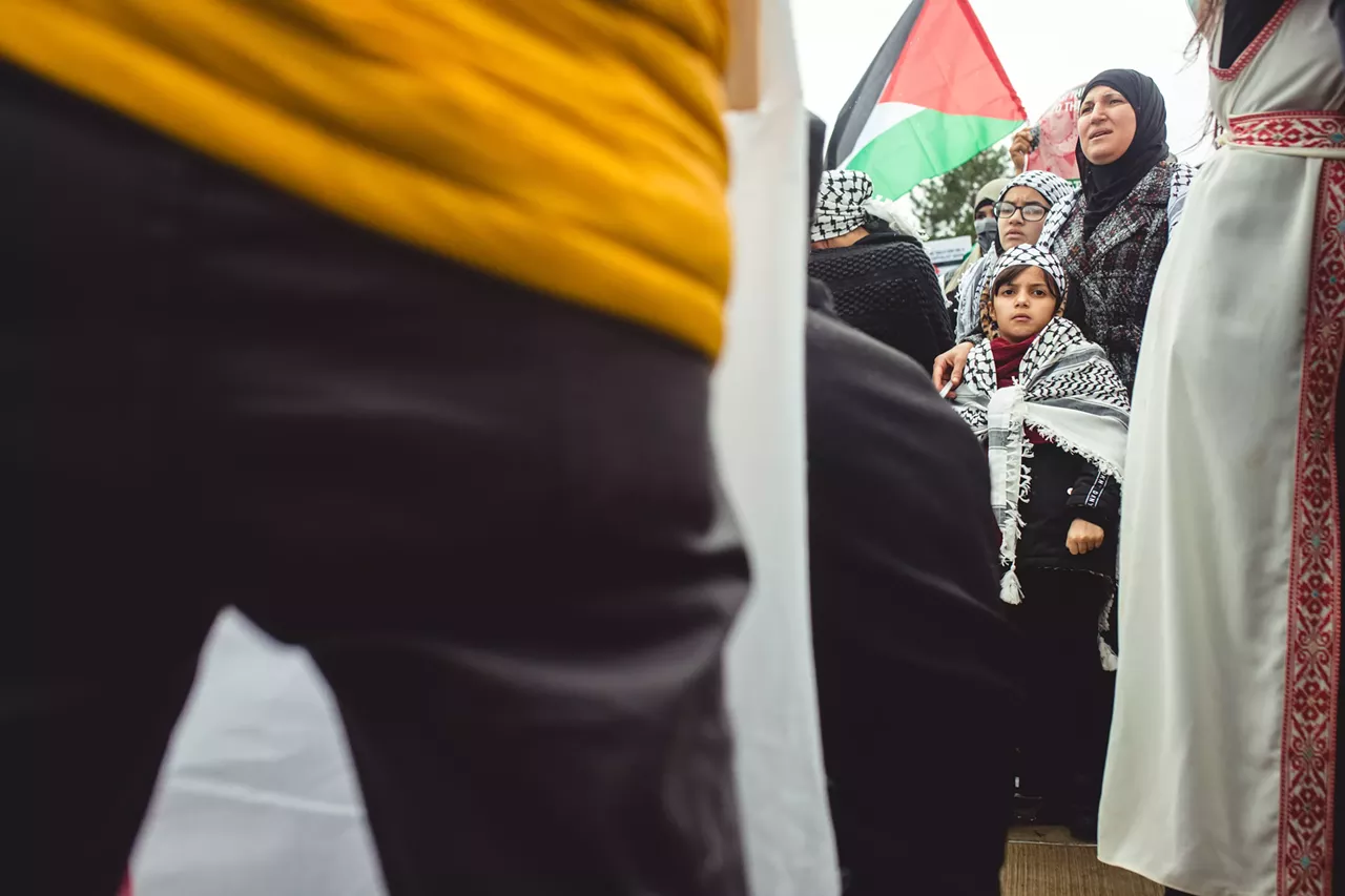 Image: Thousands show solidarity with Palestine at Dearborn rally
