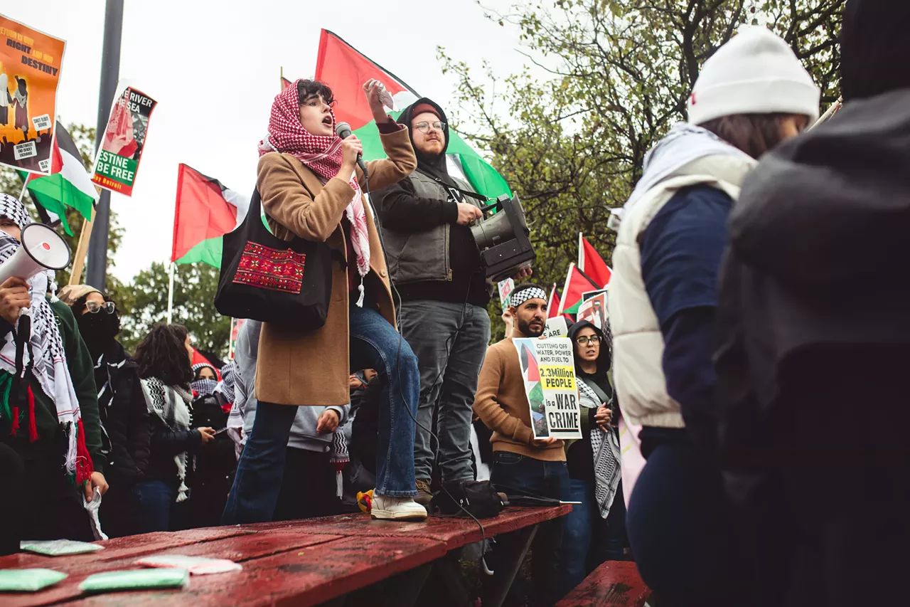 Image: Thousands show solidarity with Palestine at Dearborn rally
