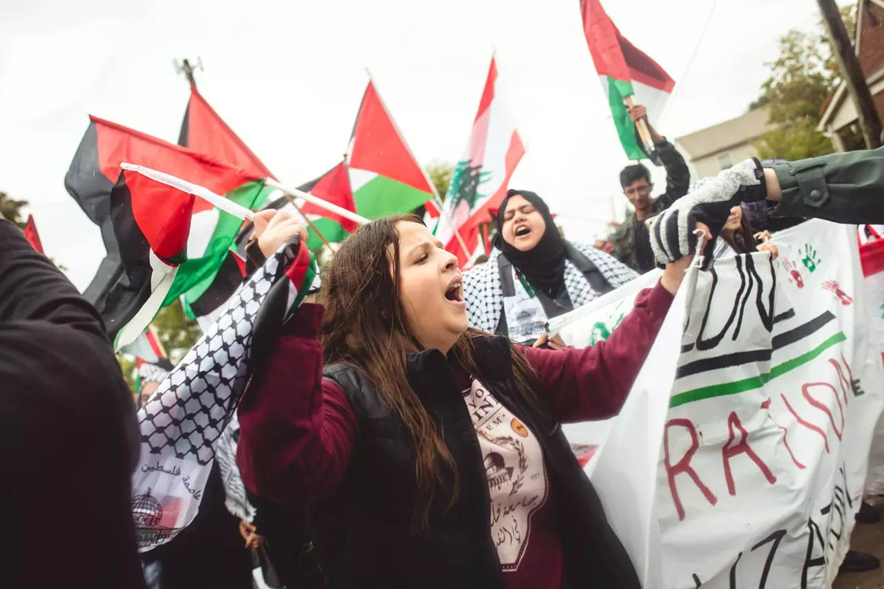 Image: Thousands show solidarity with Palestine at Dearborn rally