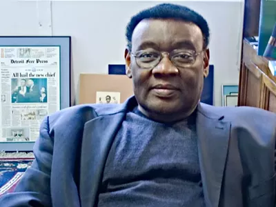 Detroit's former top cop, Isaiah "Ike" McKinnon, at his University of Detroit Mercy office