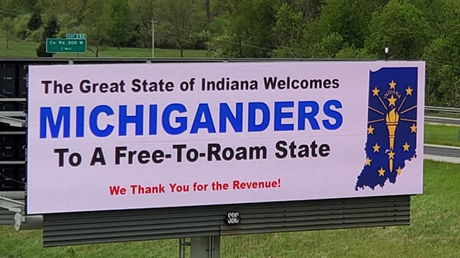Dumb Indiana billboards shit on Michigan's coronavirus response