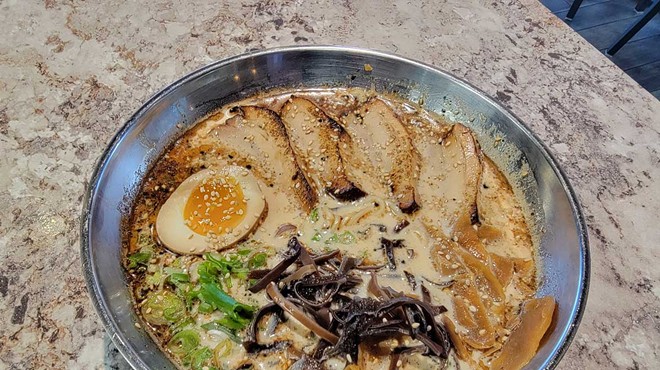 Star among the offerings at Troy’s Shiromaru is the black tonkotsu.