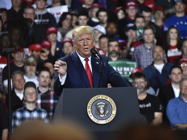 President Donald Trump rally in Battle Creek, Dec. 18, 2019.