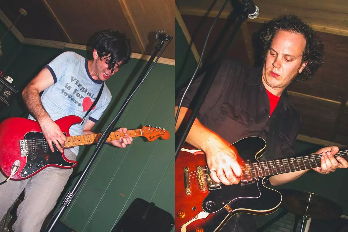 Image: Guitarist Mike Walker (right), the last remaining member of Bogue, decided to release the band’s unfinished 2002 recordings. Fellow band member Dan Maister died by suicide in 2005.