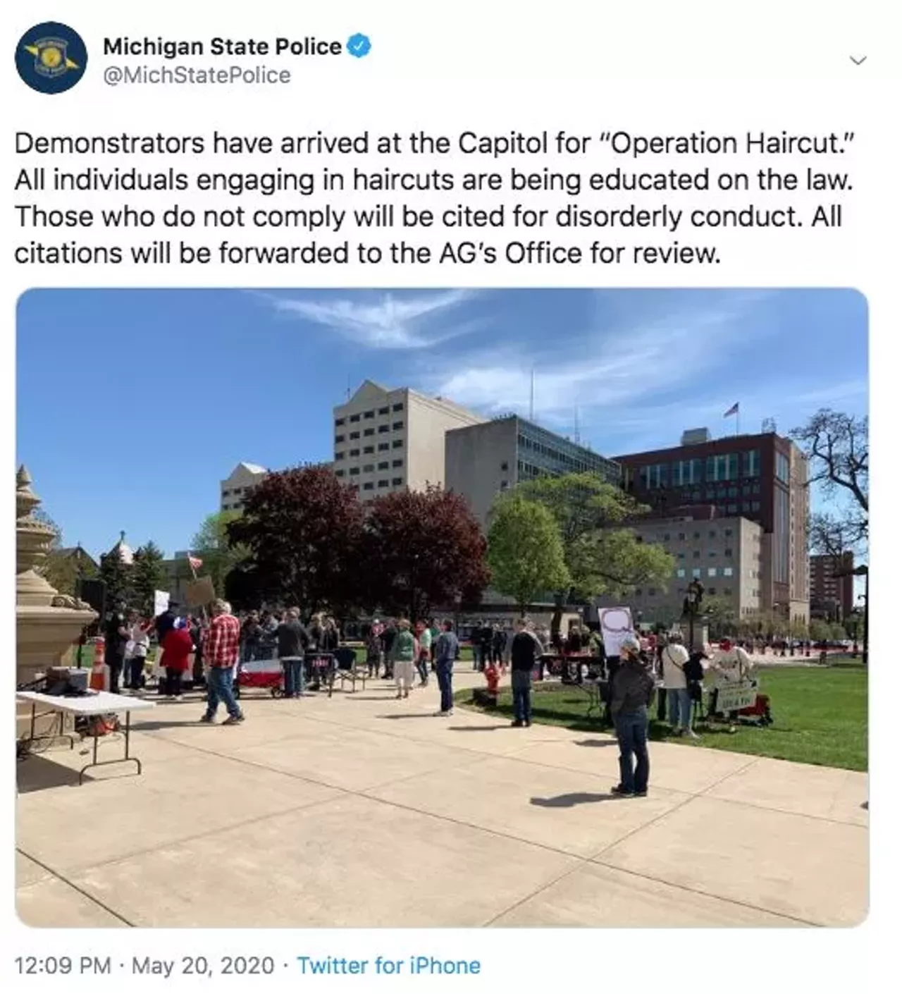 Twitter reacts to Lansing's 'Operation Haircut,' where barbers protested Whitmer's stay-at-home order