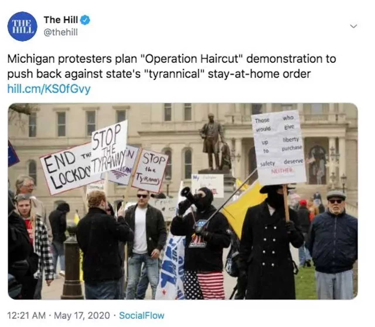 Twitter reacts to Lansing's 'Operation Haircut,' where barbers protested Whitmer's stay-at-home order