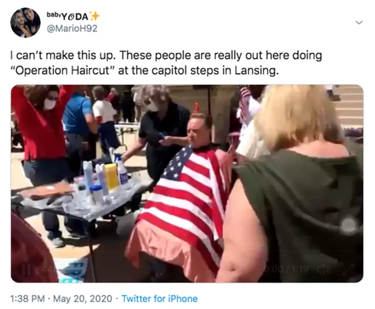 Twitter reacts to Lansing's 'Operation Haircut,' where barbers protested Whitmer's stay-at-home order