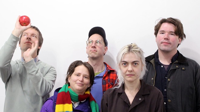 Deconstruction crew — Tyvek, from left: Fred Thomas, Shelley Salant, Kevin Boyer, Emily Roll, and Alex Glendening.