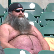 Topless dude at Tigers game gives endless winter weather a brave 'fuck you'