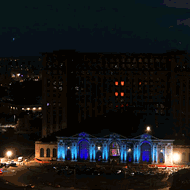 Detroit's Michigan Central Station will once again light up this Halloween