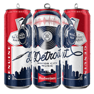 Budweiser launches limited edition tallboys infused with the 'sounds of Detroit'