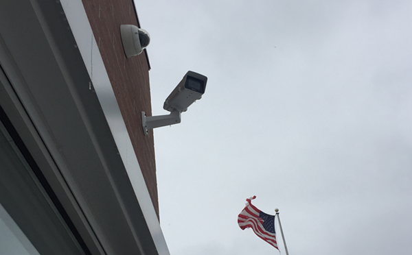 Project Green Light camera at a McDonald’s on Eight Mile in Detroit. More than 230 businesses have invested thousands of dollars in the real-time surveillance program by Detroit police. - Violet Ikonomova