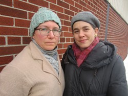 Melissa Cooper Sargent (left) and Lori Cataldo are two mothers raising children within about a mile of the incinerator. - Jay Jurma